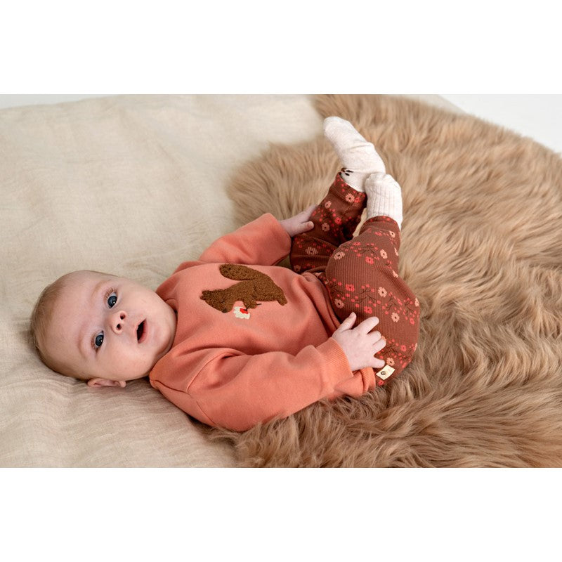 Feetje | Gerippte Legging – Forest Garden