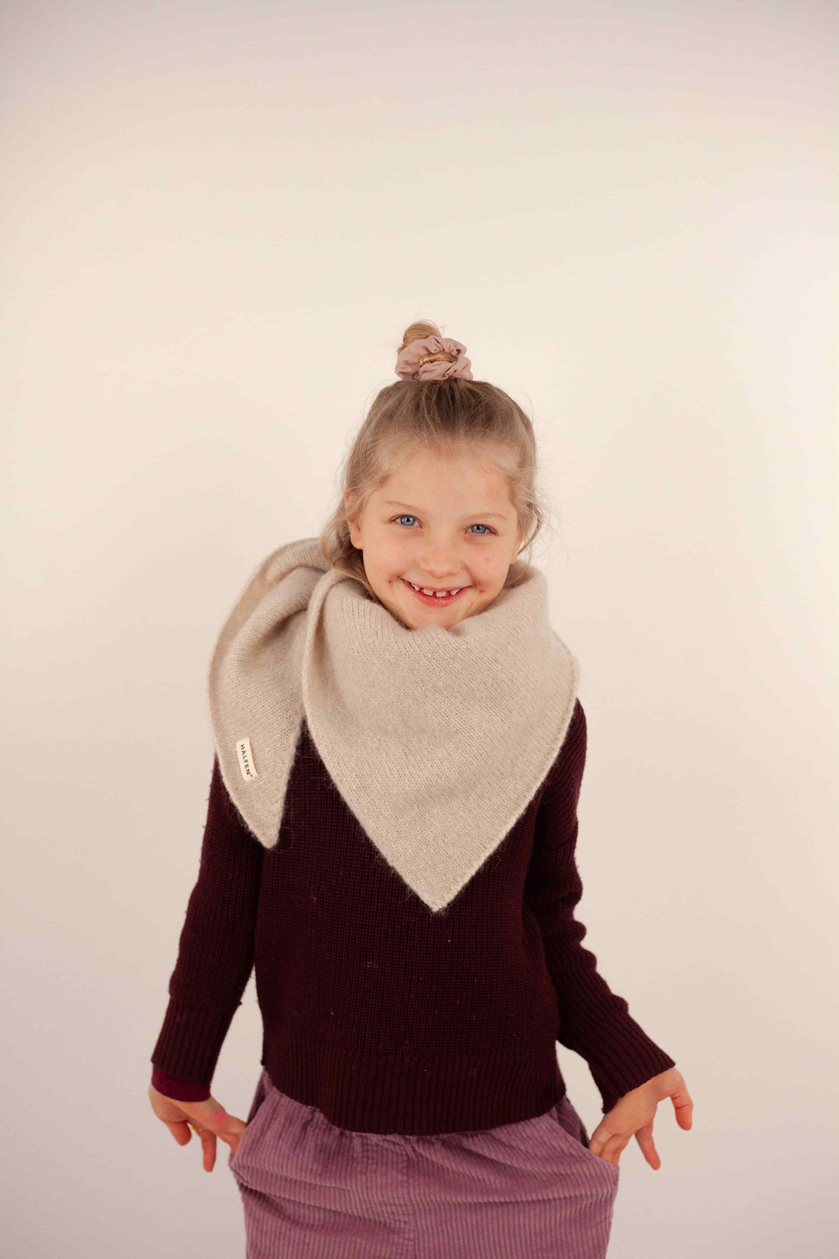 Halfen | Flauschiges Dreieckstuch - Merino, Alpaka & Seide