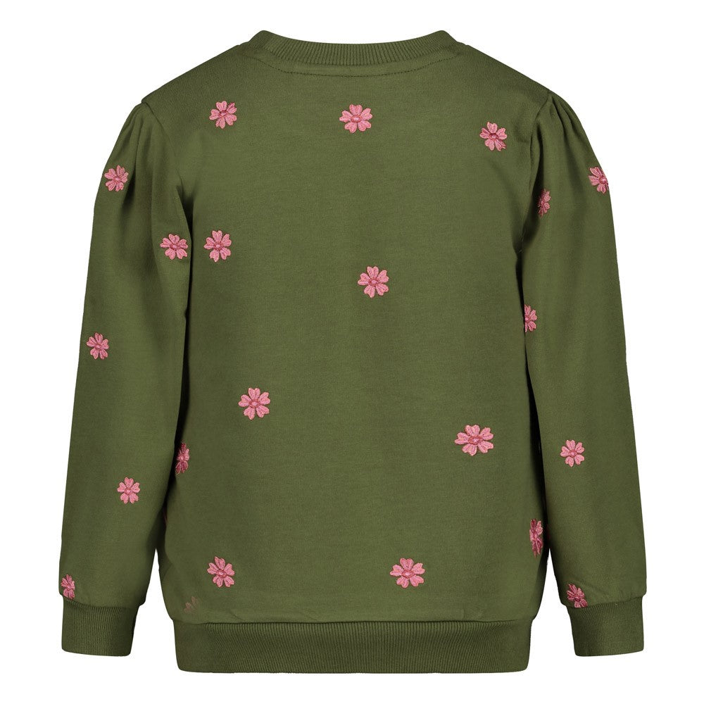 Jubel | Sweater mit Stickerei - Moon Flowers