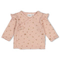 Feetje | Geripptes Wickelshirt Pointelle  – Fall in Love