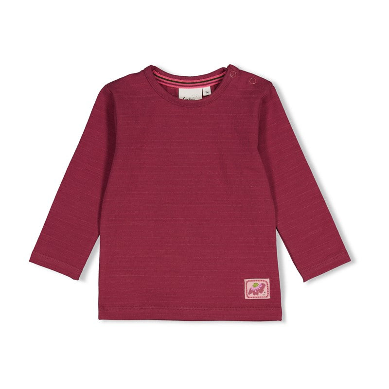 Feetje | Ringel-Longsleeve mit Glitzergarn – Moon Flower
