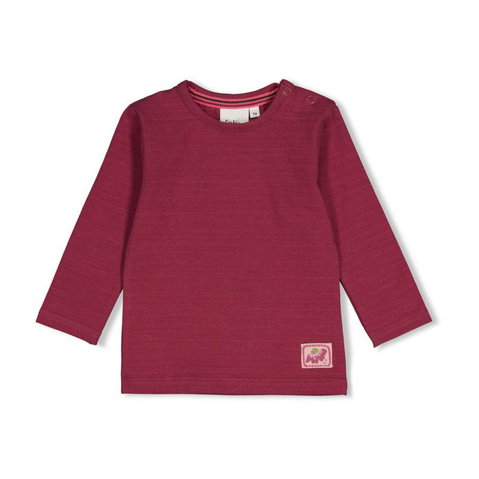 Feetje | Ringel-Longsleeve mit Glitzergarn – Moon Flower