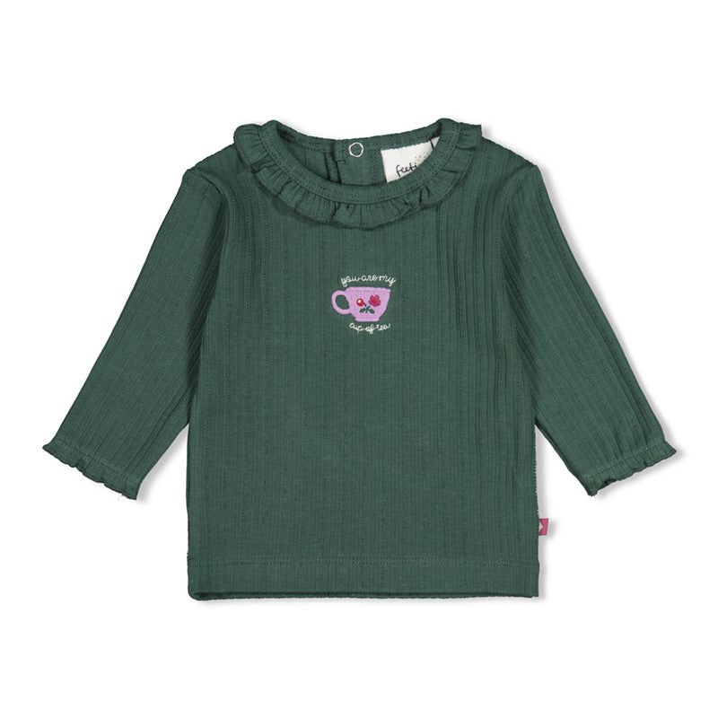 Feetje | Geripptes Longsleeve – Afternoon Tea