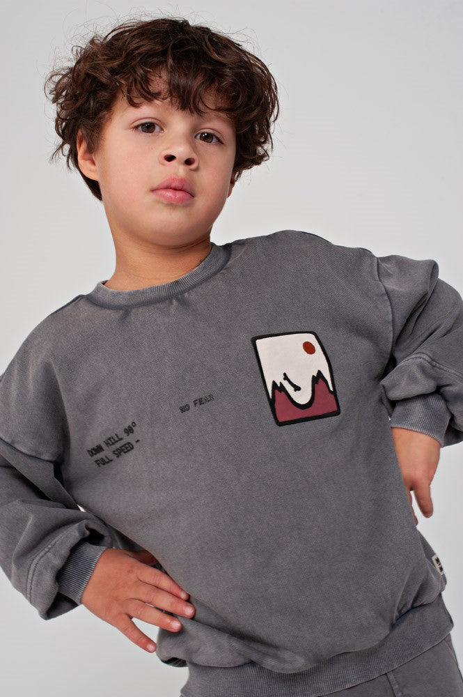 Sturdy | Oversized-Sweater mit Rückendruck - Mountain Top