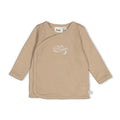 Feetje | Geripptes Wickelshirt - Over the Moon for You