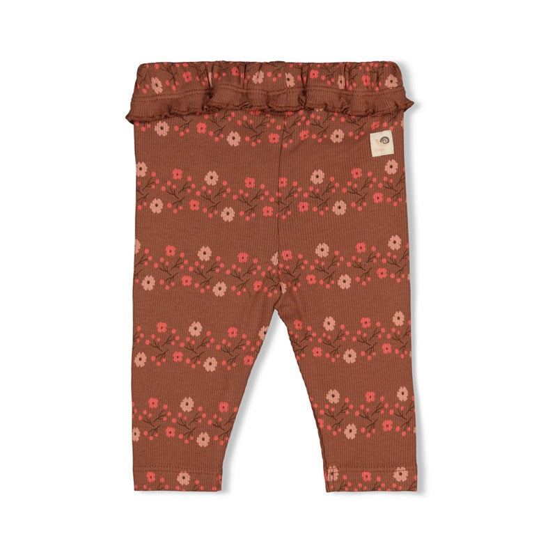 Feetje | Gerippte Legging – Forest Garden