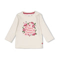 Feetje | Geripptes Longsleeve – Moon Flower