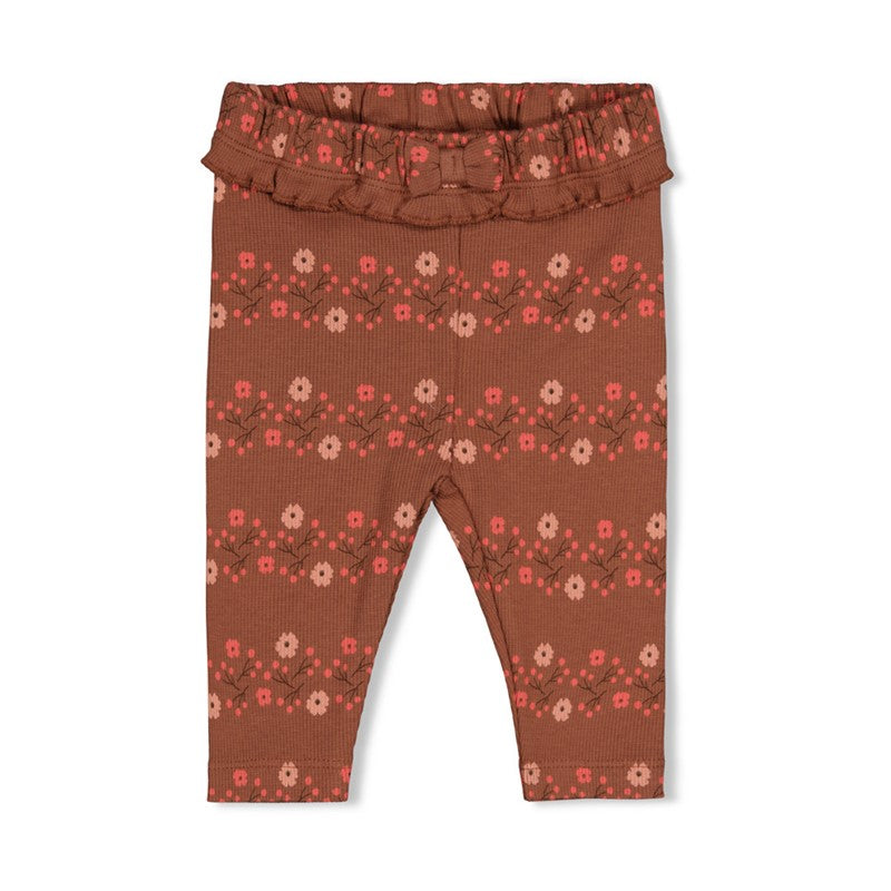 Feetje | Gerippte Legging – Forest Garden
