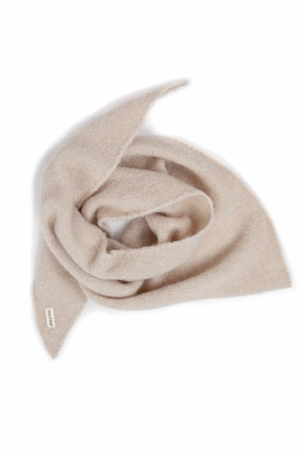 Halfen | Flauschiges Dreieckstuch - Merino, Alpaka & Seide