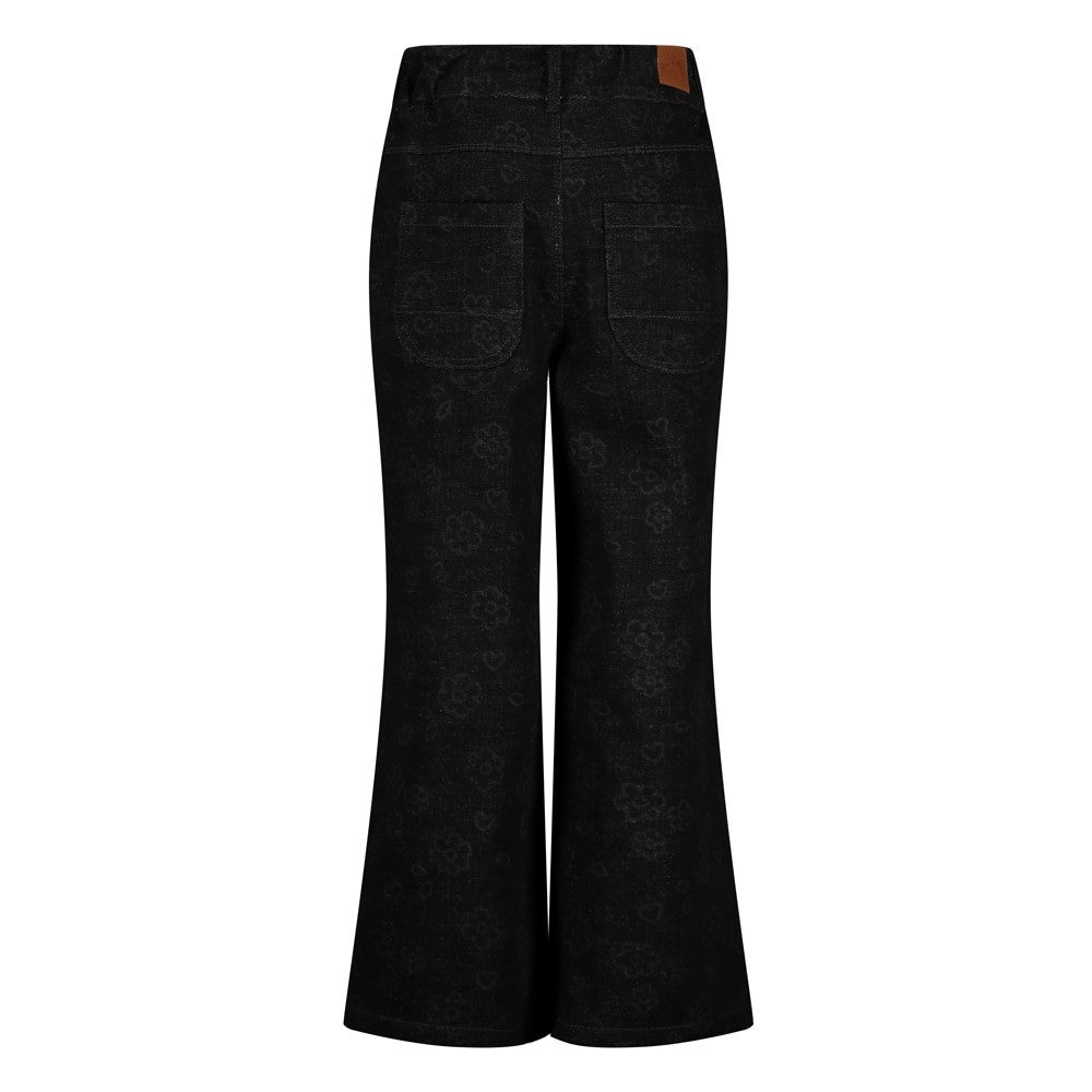 Jubel | Wide-Leg-Jeans mit Allover-Print - Moon Flowers