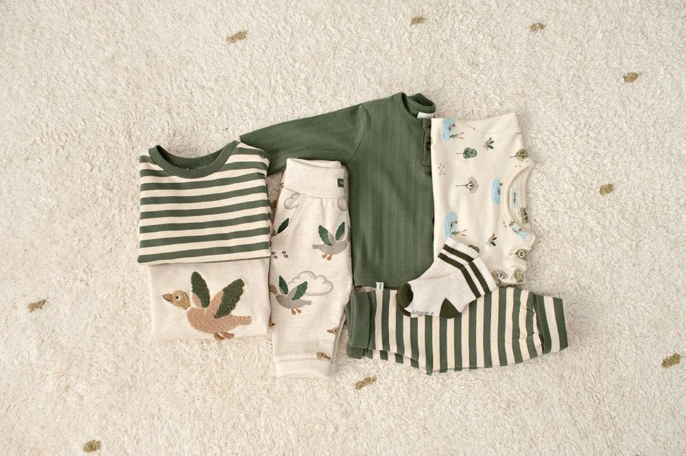 Feetje | geripptes Langarmshirt - Wiggle and Waddle