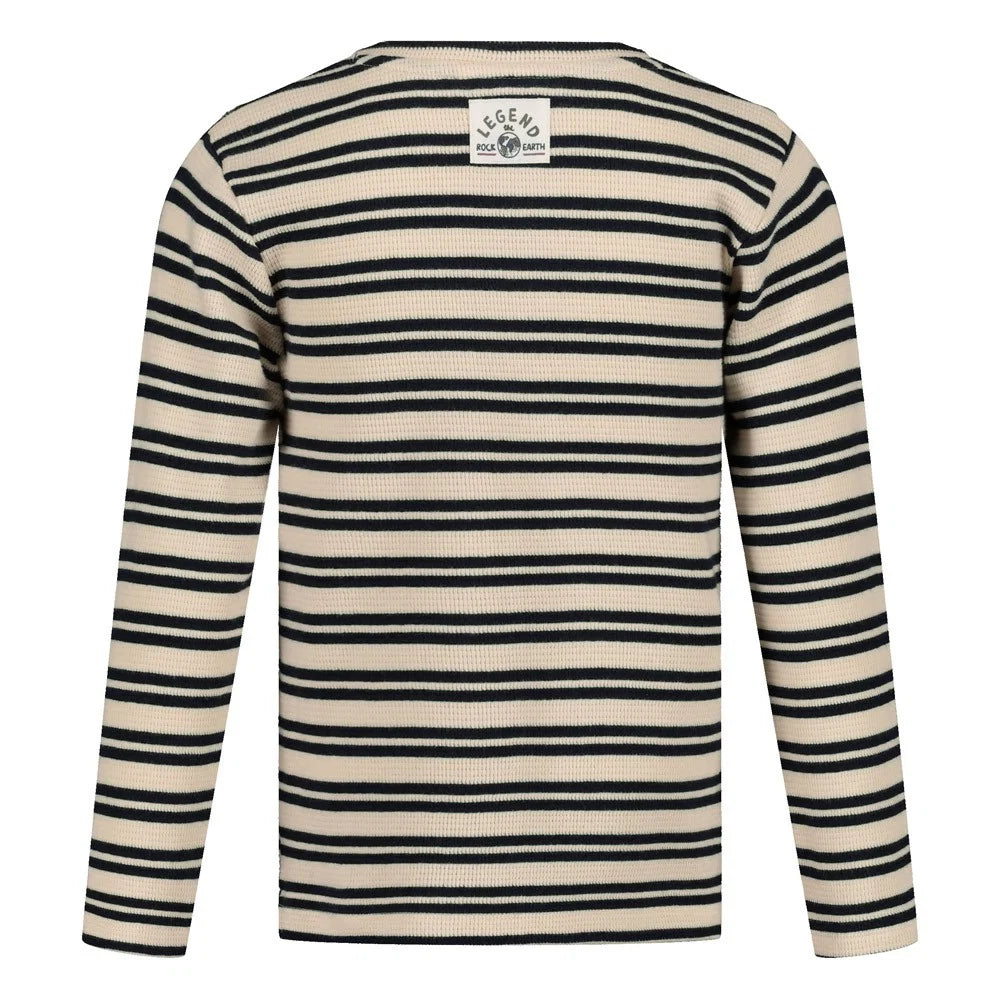 Sturdy | geripptes Ringel-Langarmshirt - Rock the Earth